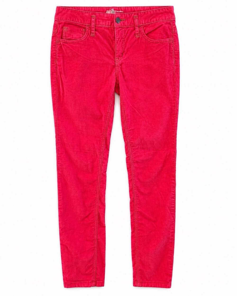Free People Womens 28 Pink Corduroy Skinny Pants Stretch  Y2K